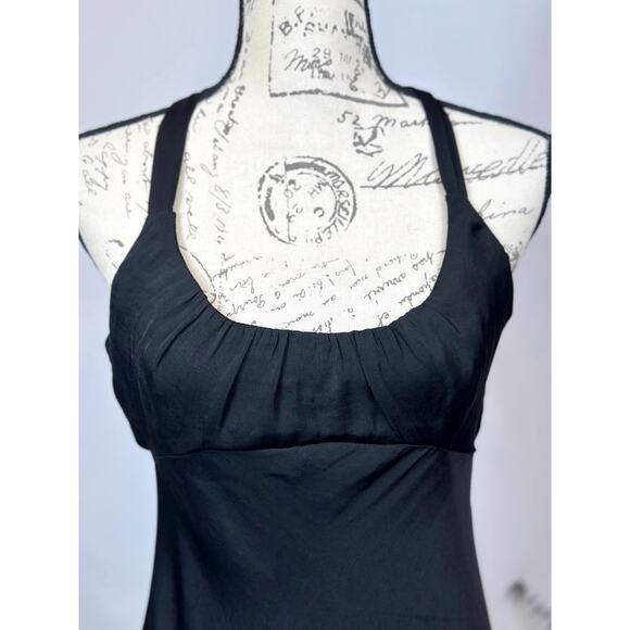 Free People Night Owl Tie Back Slip Dress Black S - Picture 6 of 15